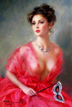 Women Painting - Pretty Lady KR 029 Impressionist